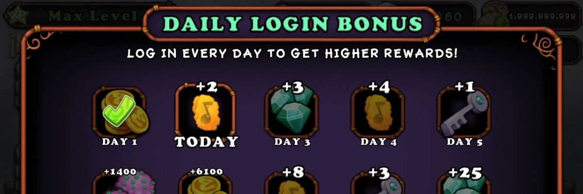 Daily Login Bonuses